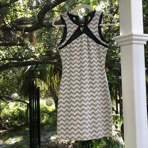 Chevron mini dress
